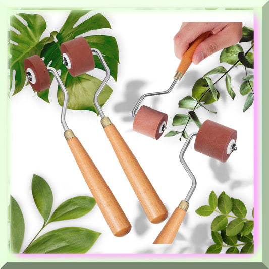 Printmaking Tool Set 3Pcs Rubber Brayer Rollers