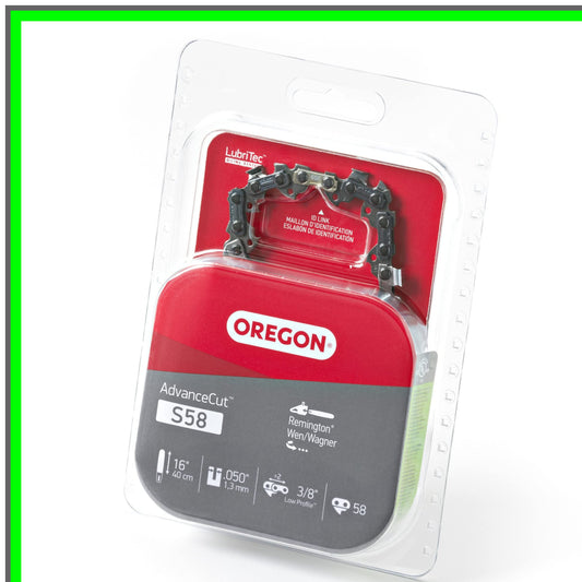 AdvanceCut 16-Inch Chainsaw Chain for 58 Drive Links and 3/8 Pitch