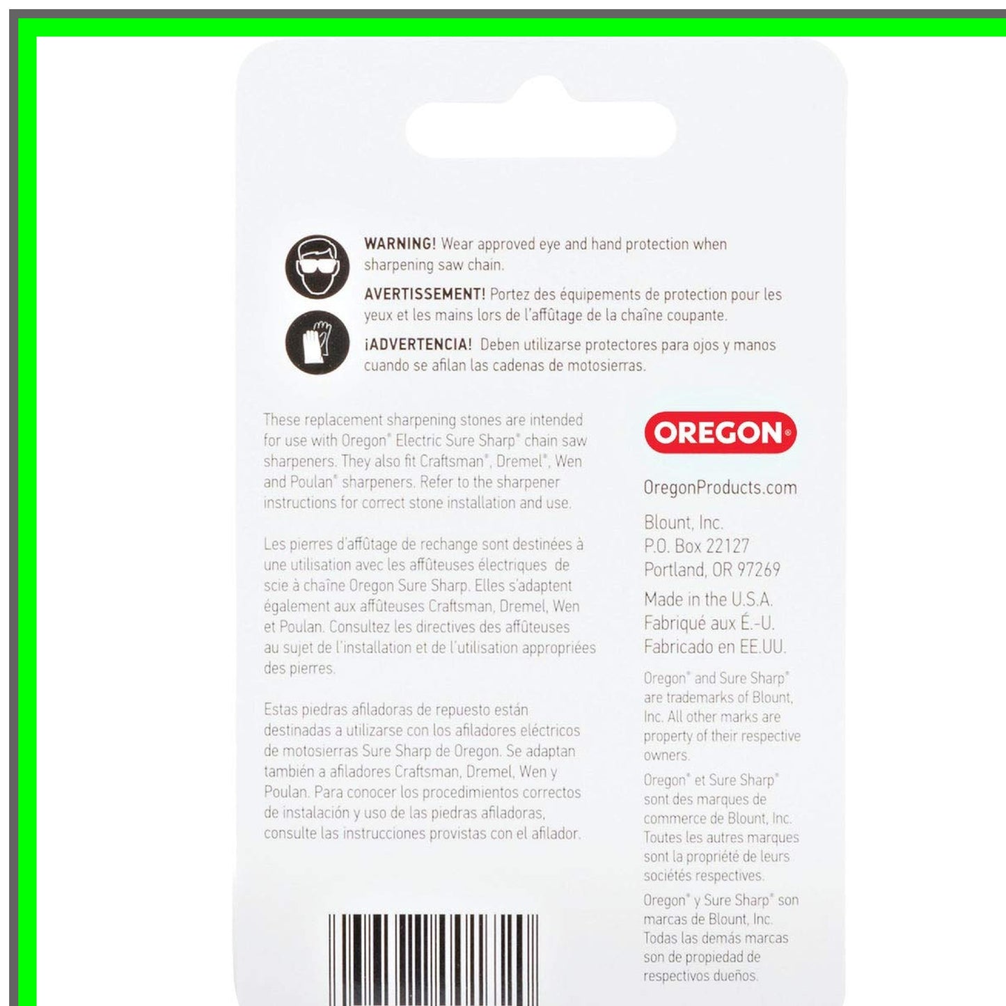 Chainsaw Sharpener Stone 5/32-Inch Replacement Tool for Precision Cutting