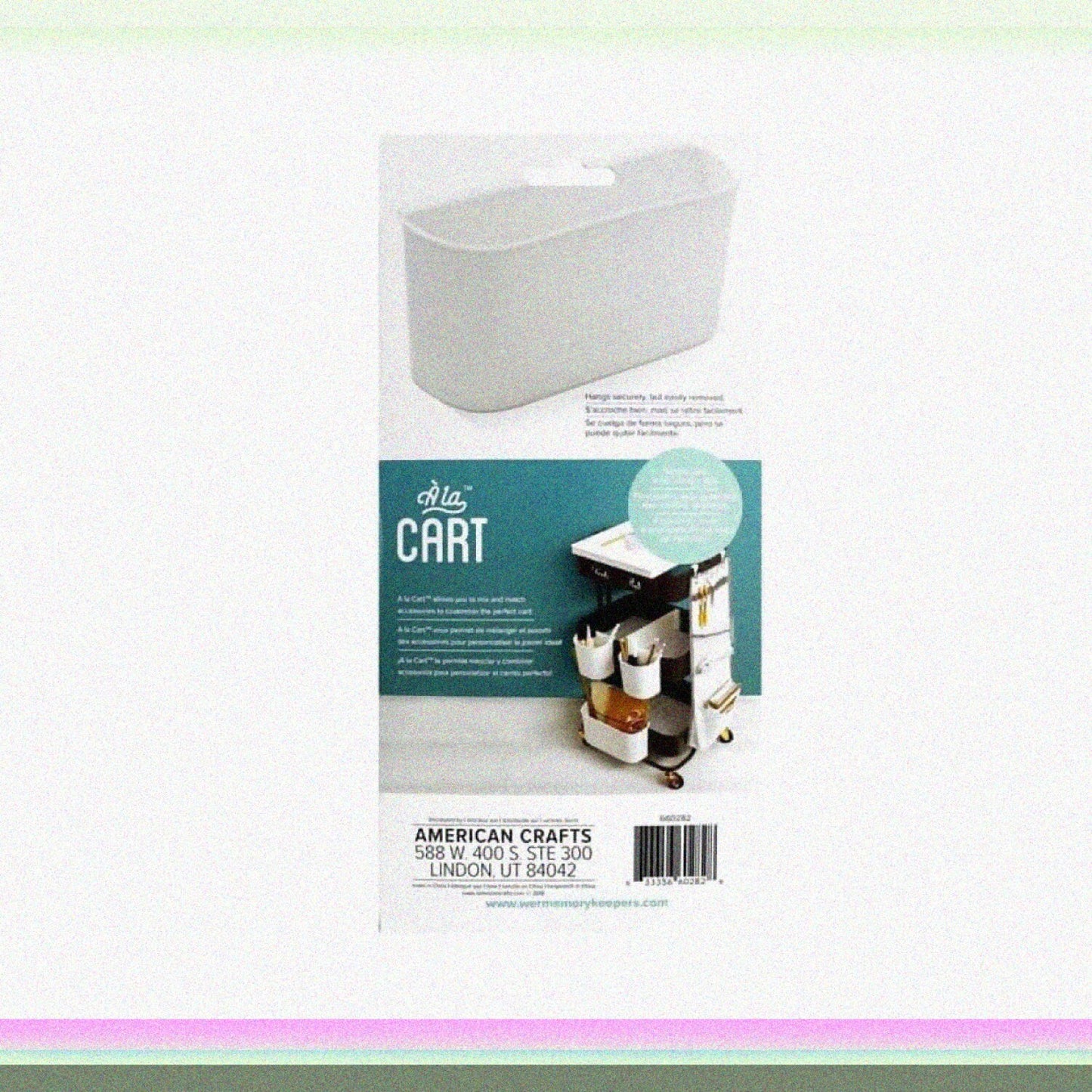 Large White A la Cart Cup for Accessories