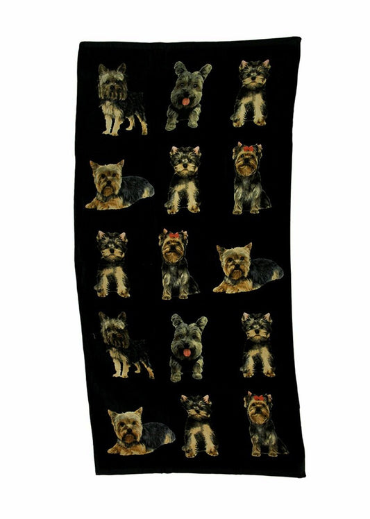 Yorkie Dog Beach Towel