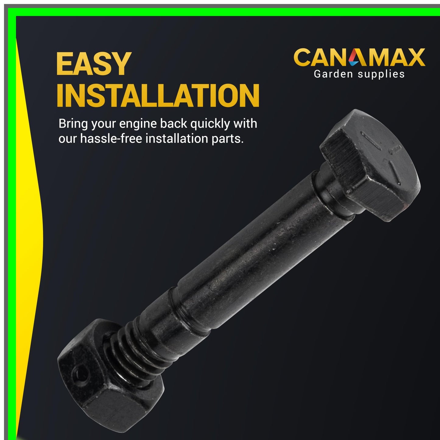 Snowblower Shear Pins and Nuts Set for Ariens Models - Pack of 10