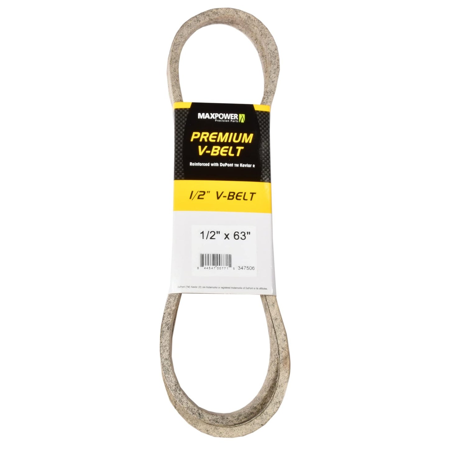 Kevlar Reinforced Heavy-Duty 1/2" x 63" Durable Belt for Tough Tasks