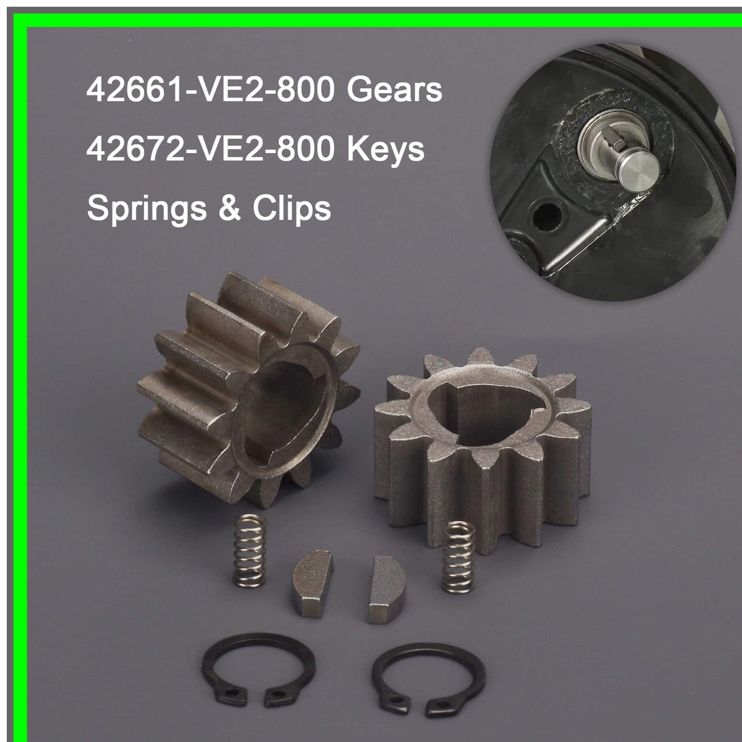 Lawn Mower Drive Gear Kit with Pinion Gears and Springs for Honda Models