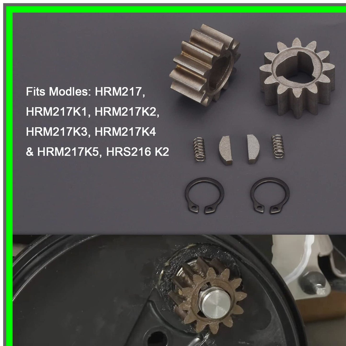 Lawn Mower Drive Gear Kit with Pinion Gears and Springs for Honda Models