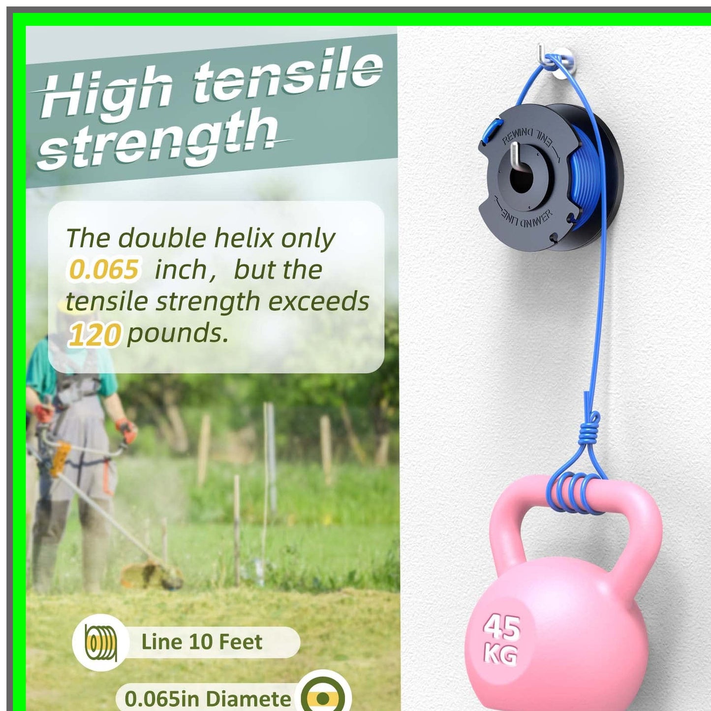 Ryobi One+ Compatible 0.065-Inch Trimmer Line Replacement Spool Pack