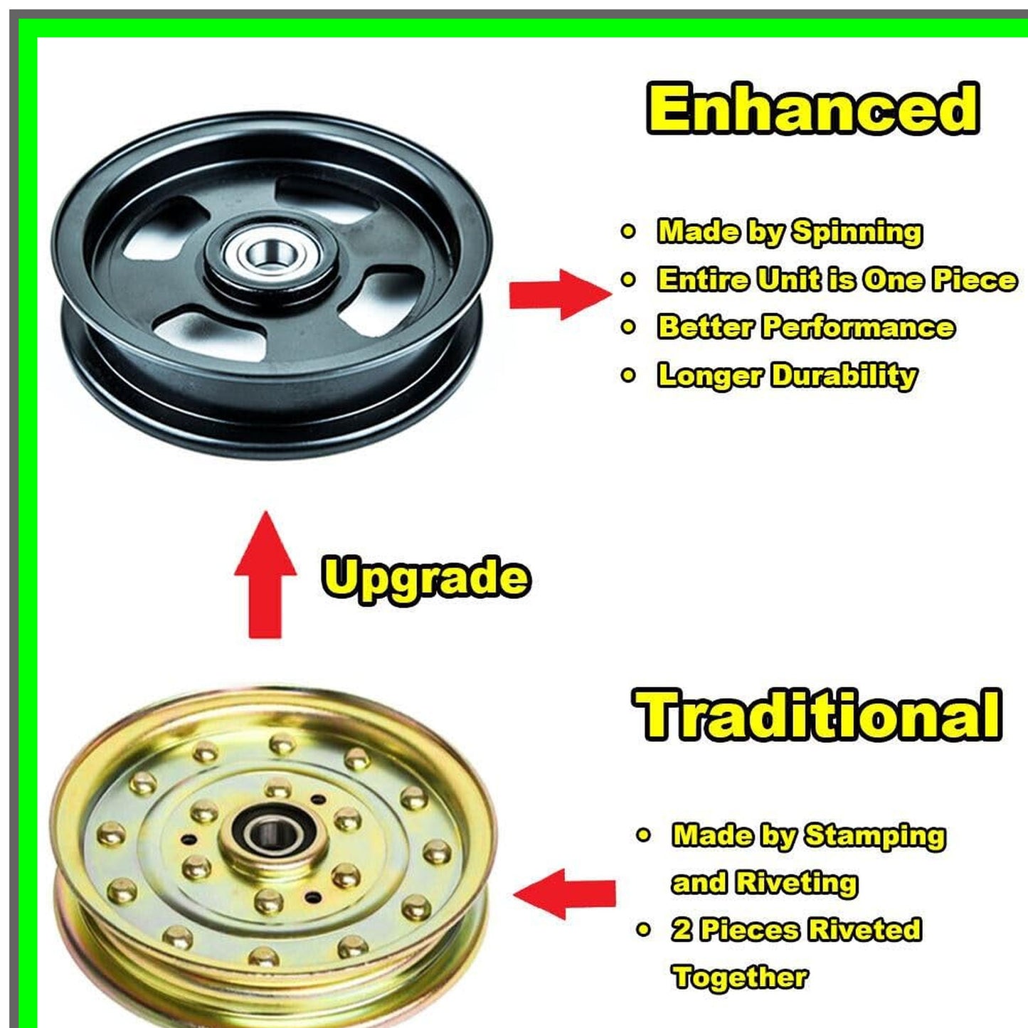 Flat Idler Pulley Replacement for Toro Exmark Titan Z Master Models