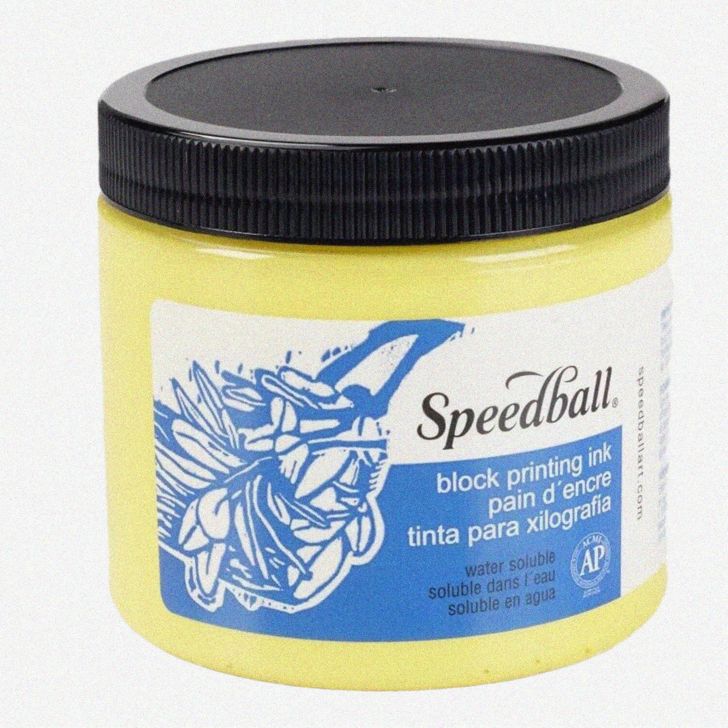 Vibrant Non-Toxic Water Soluble Block Printing Ink 1 lb Yellow