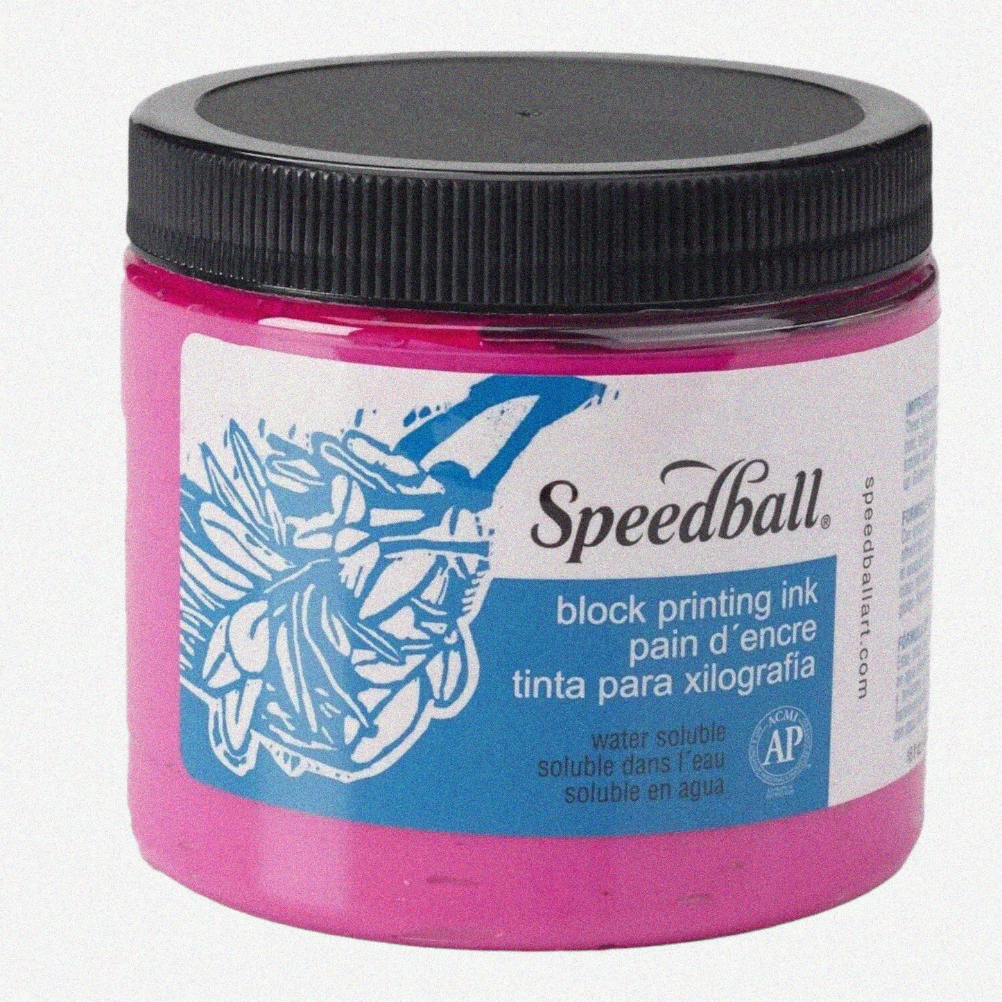 Magenta Water-Soluble Block Printing Ink 16oz