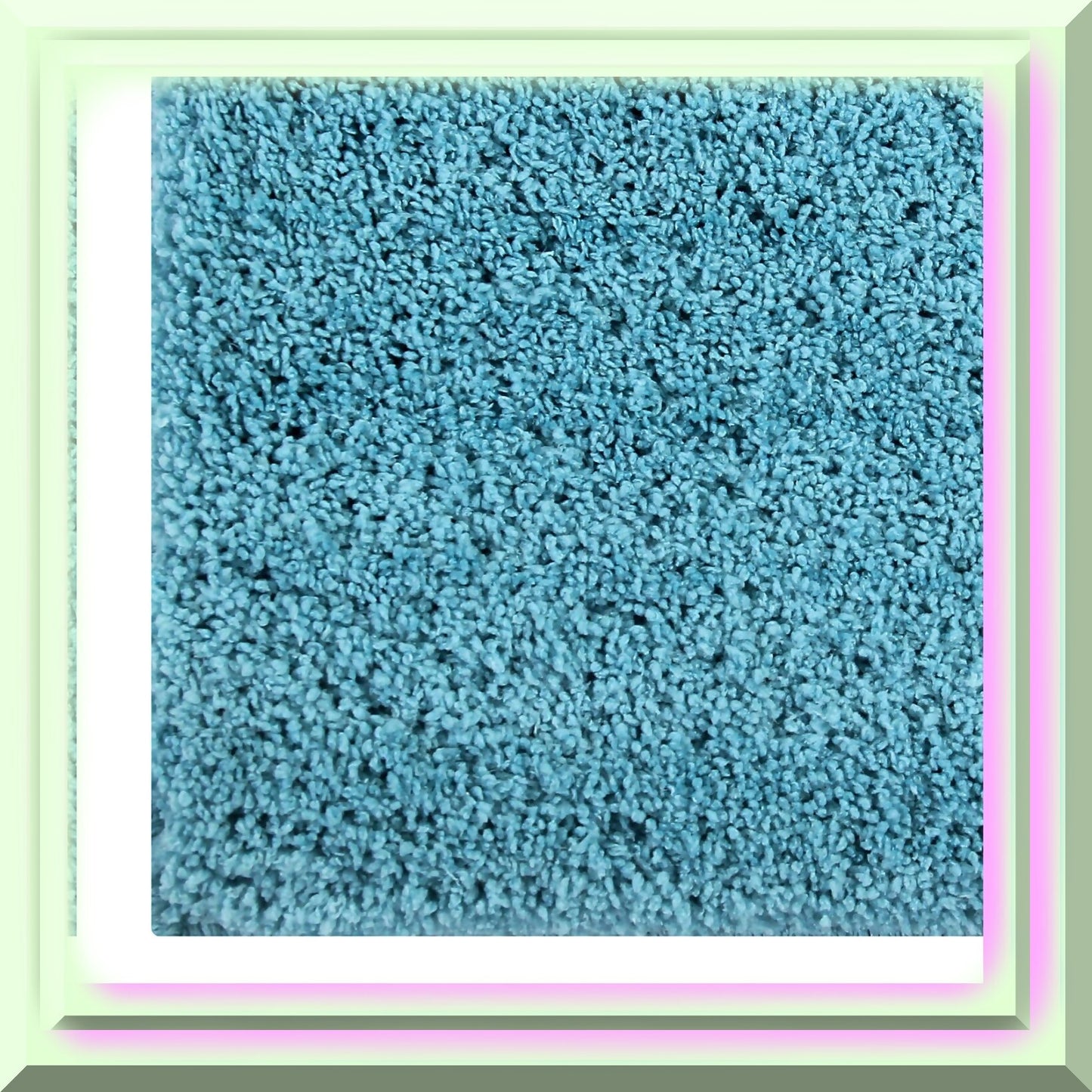Micro Collection Bath Mat 30" Round Teal