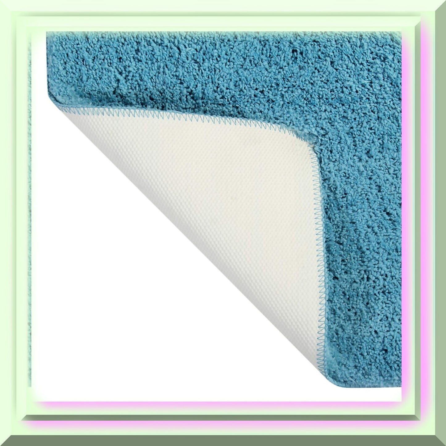 Micro Collection Bath Mat 30" Round Teal