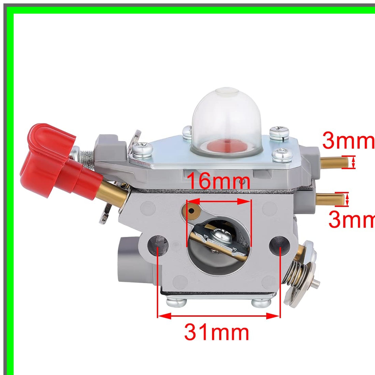 Carburetor Kit for Troy Bilt Trimmers and Leaf Blowers with Adjustment Tool