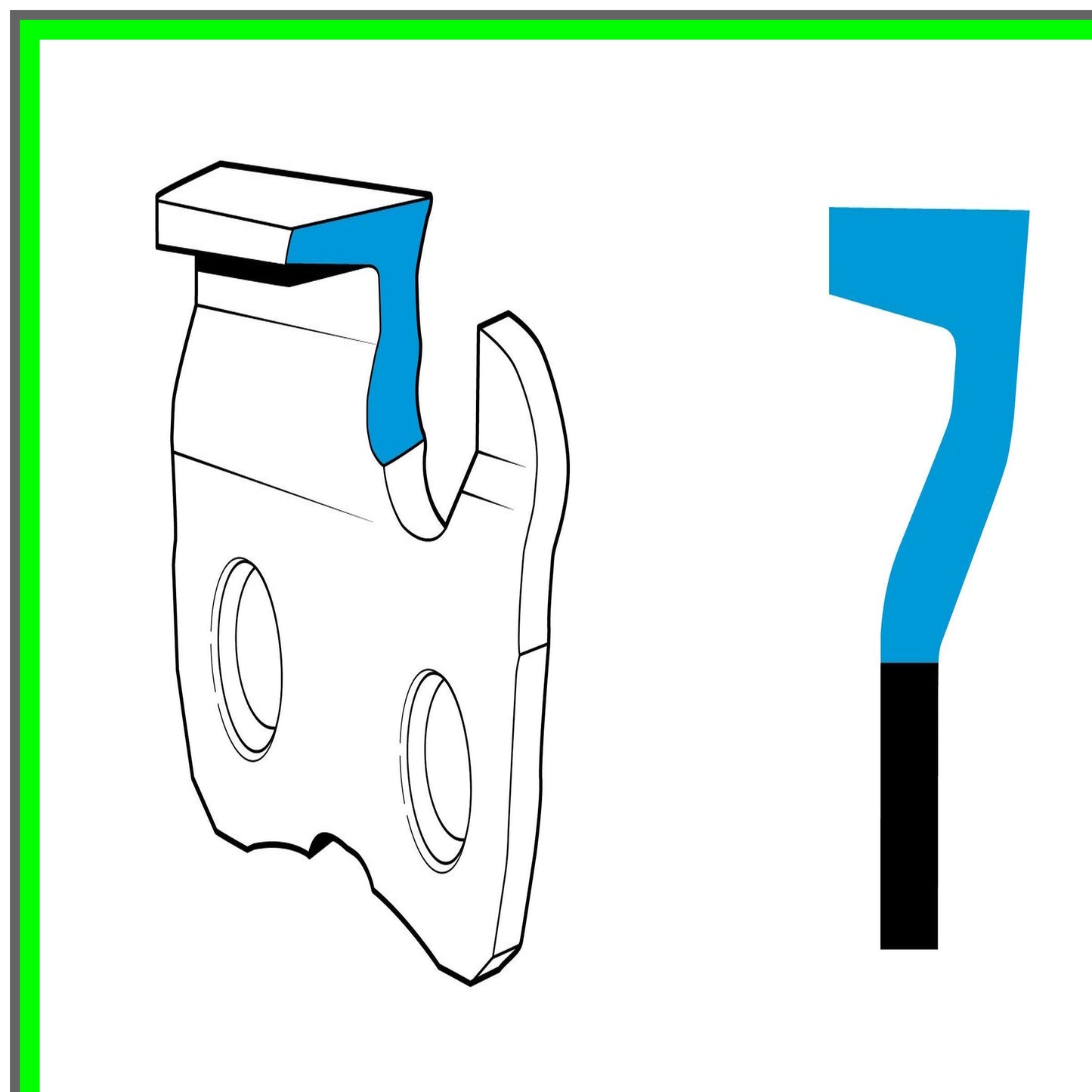 66 Drive Link Super 70 Chisel Chain for 3/8-Inch Saws