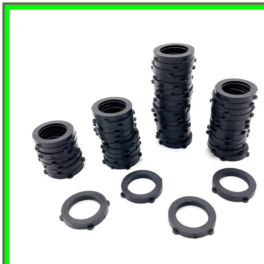 Durable 50 Pcs Black Rubber Washers for Standard Garden Hoses and Faucets