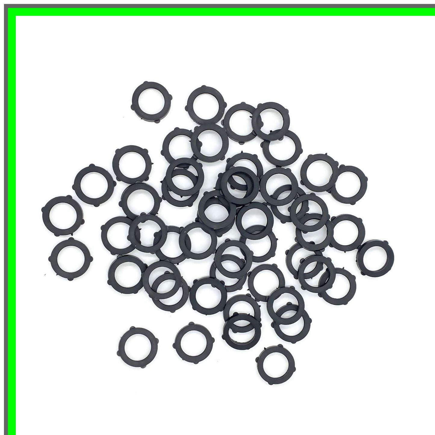 Durable 50 Pcs Black Rubber Washers for Standard Garden Hoses and Faucets
