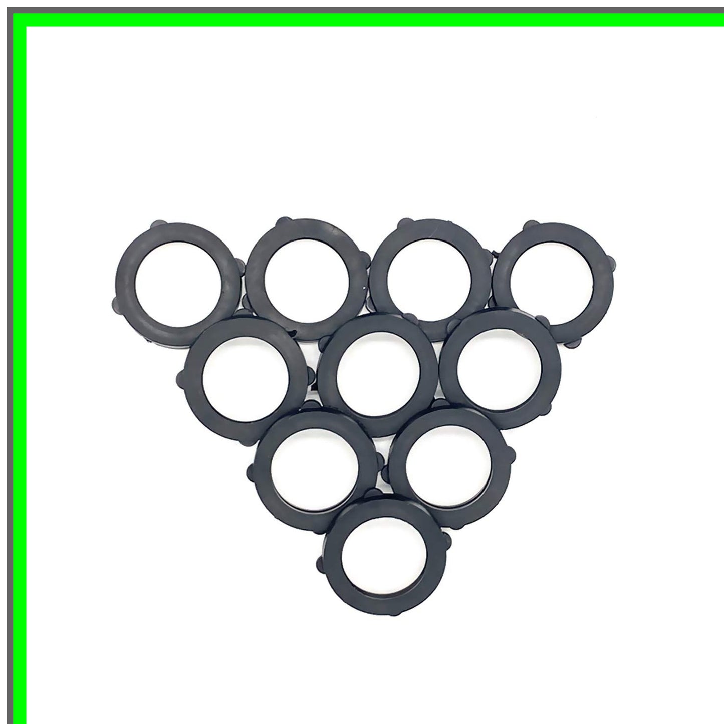 Durable 50 Pcs Black Rubber Washers for Standard Garden Hoses and Faucets