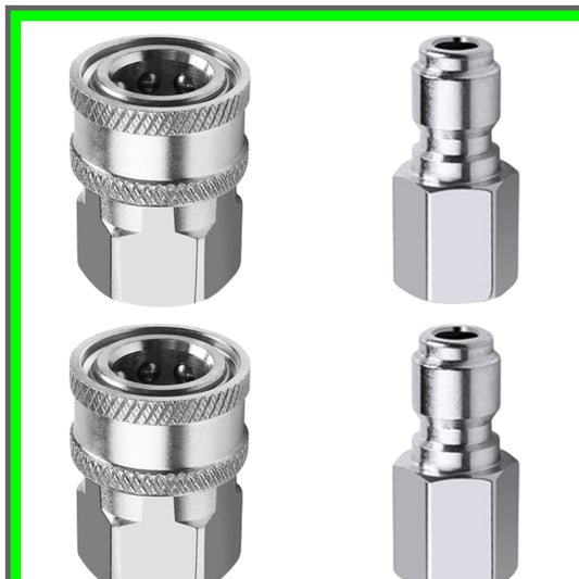 Stainless Steel Quick Disconnect Kit for 3/8 Inch Pressure Washers
