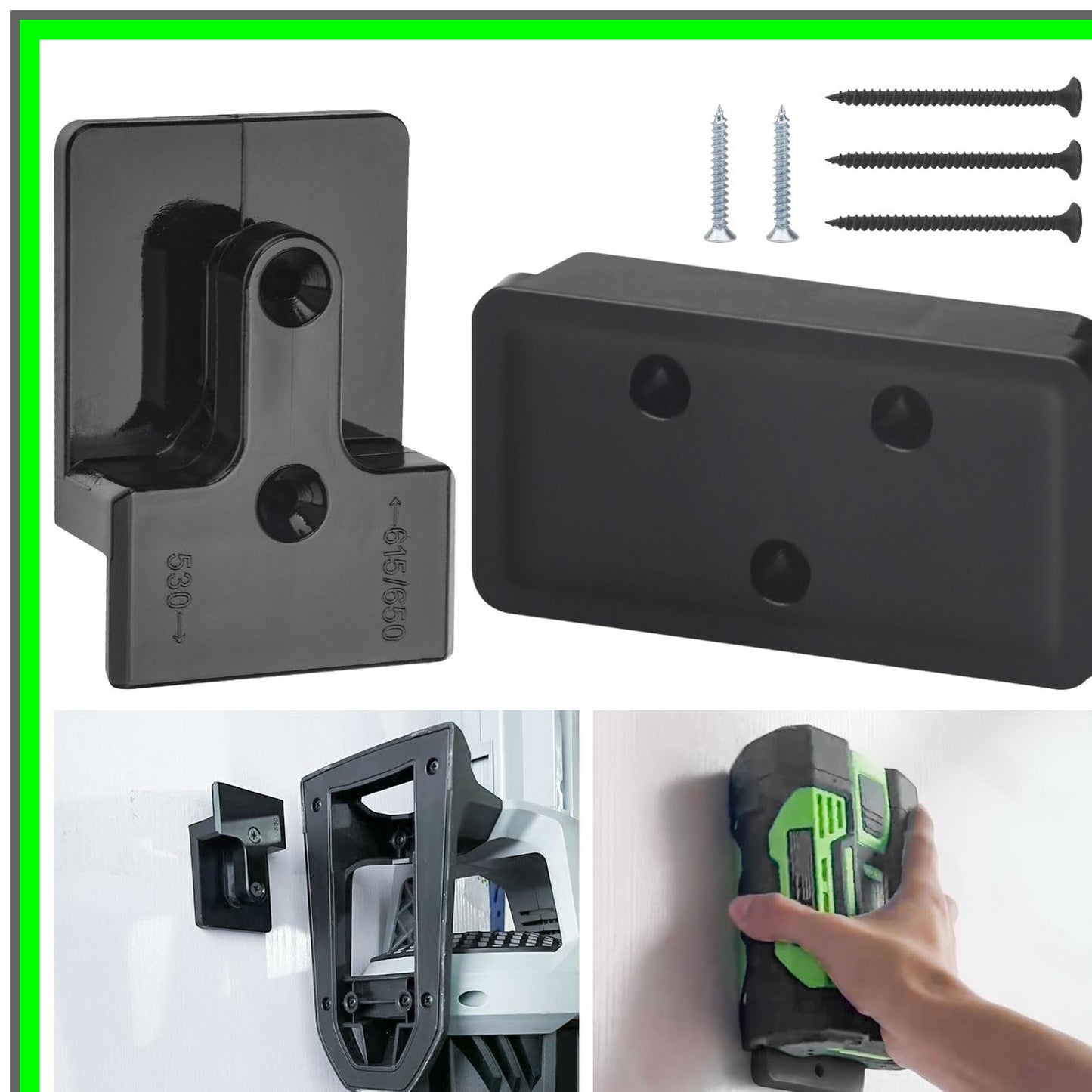 EGO Leaf Blower Wall Mount with Battery Holders and Installation Kit