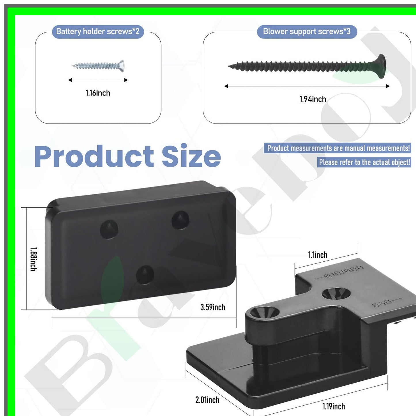 EGO Leaf Blower Wall Mount with Battery Holders and Installation Kit