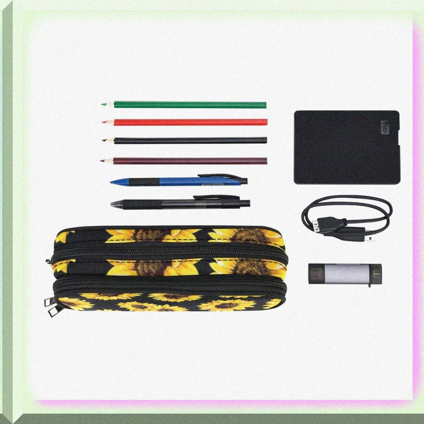 Sunflowers Pencil Case for Kids and Teens