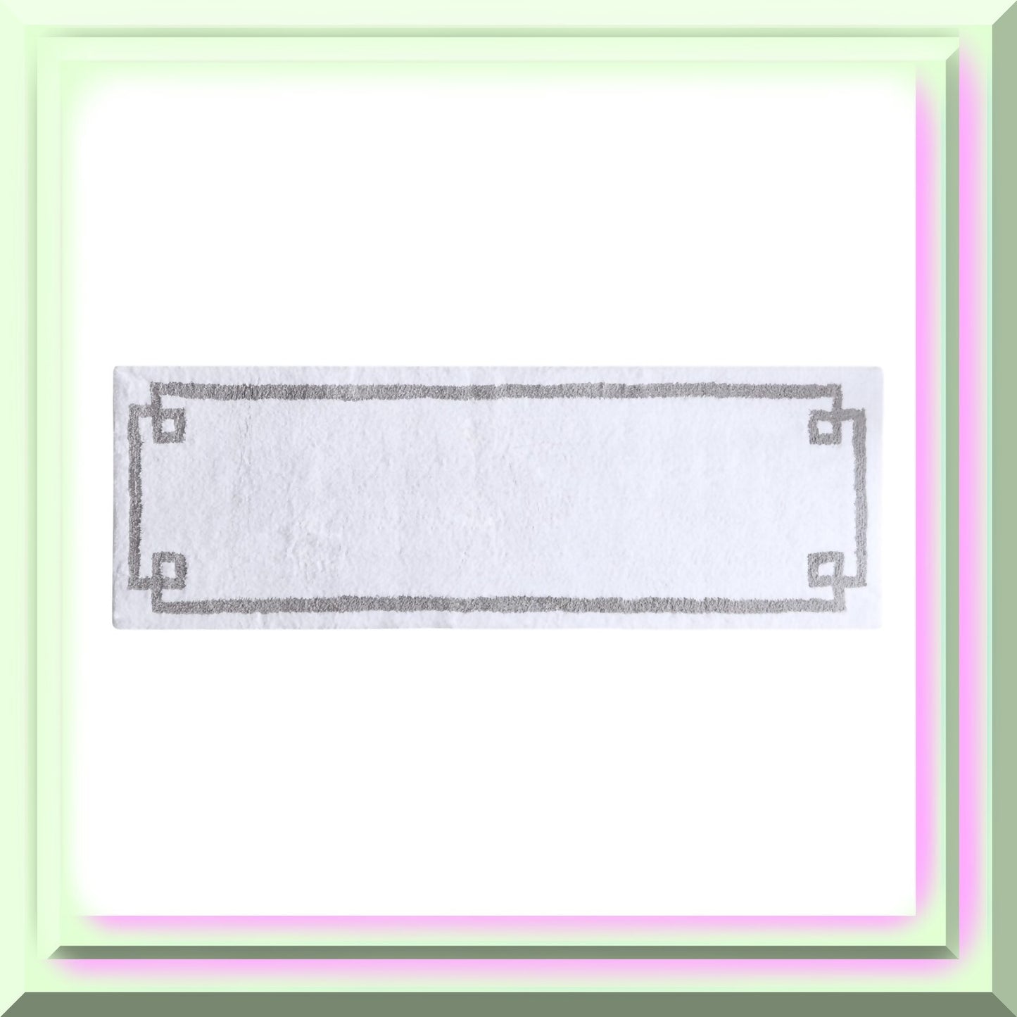 Evan 100% Cotton Bathroom Rug 24x72 White