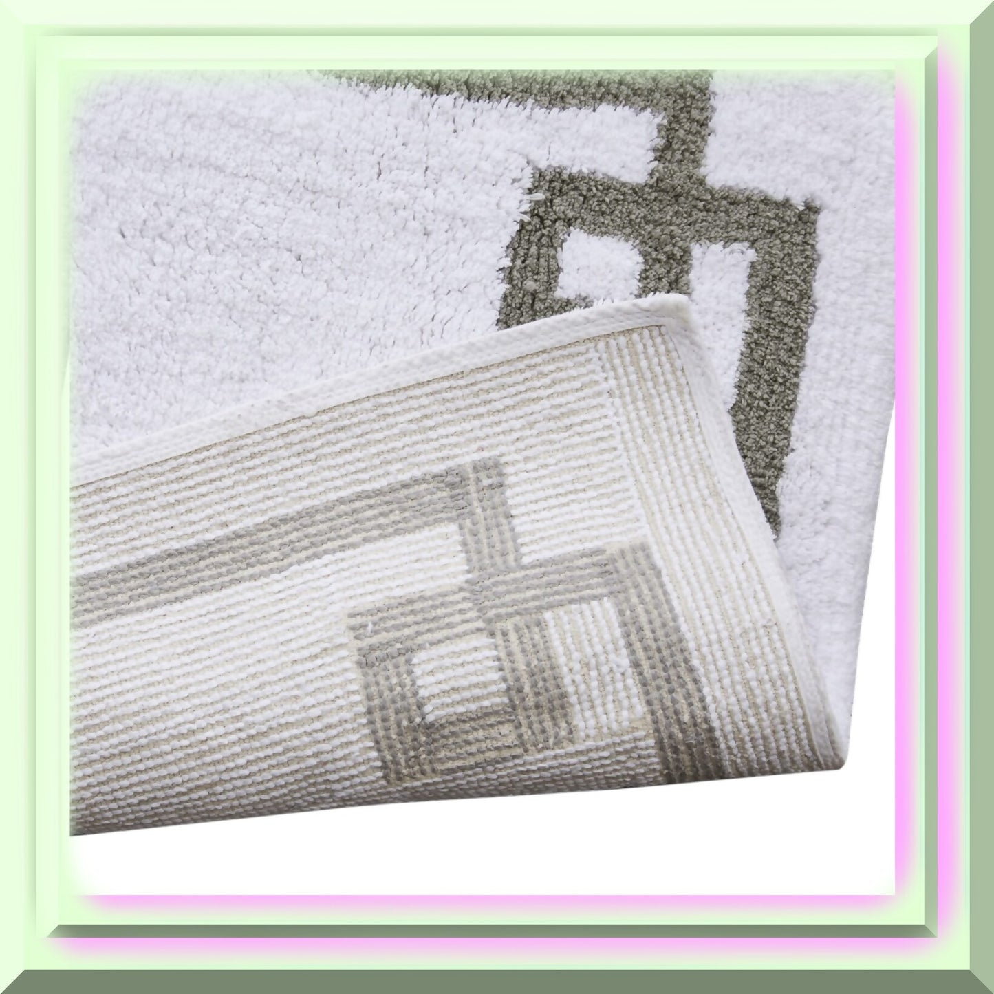 Evan 100% Cotton Bathroom Rug 24x72 White