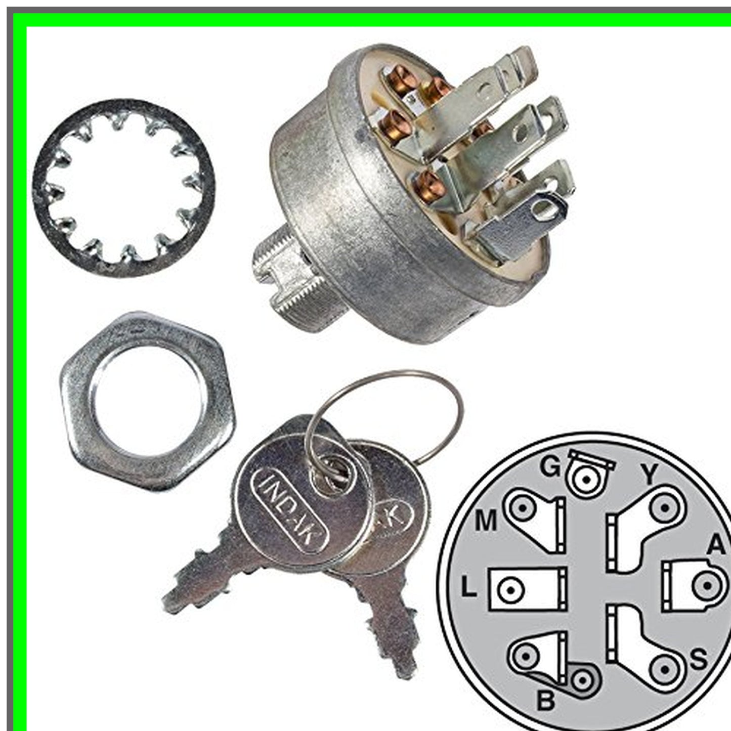 Ignition Switch Replacement for Husqvarna Poulan 140301 532140301 Black