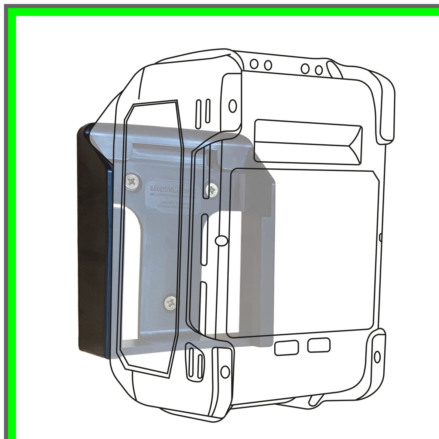 Efficient 40V Battery Holder Set for Makita - Wall Mount Storage Solution