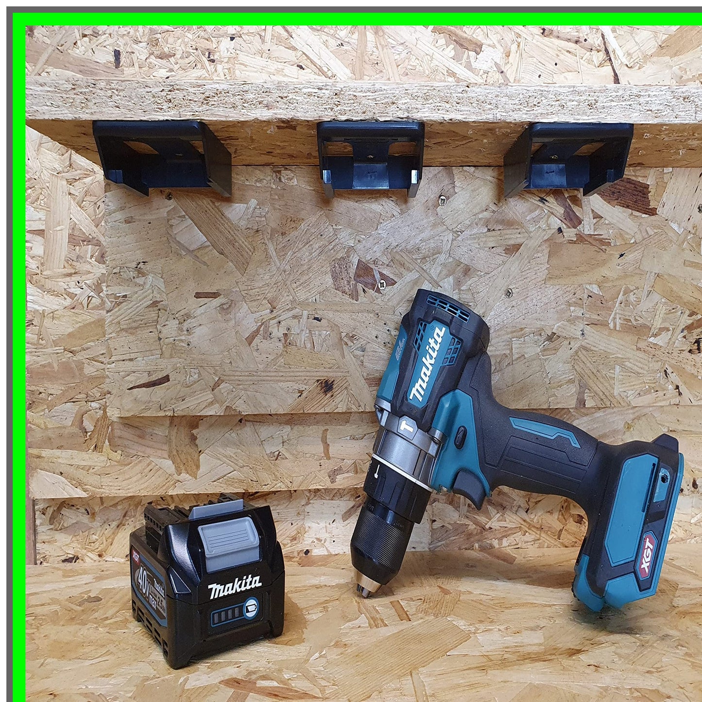 Efficient 40V Battery Holder Set for Makita - Wall Mount Storage Solution