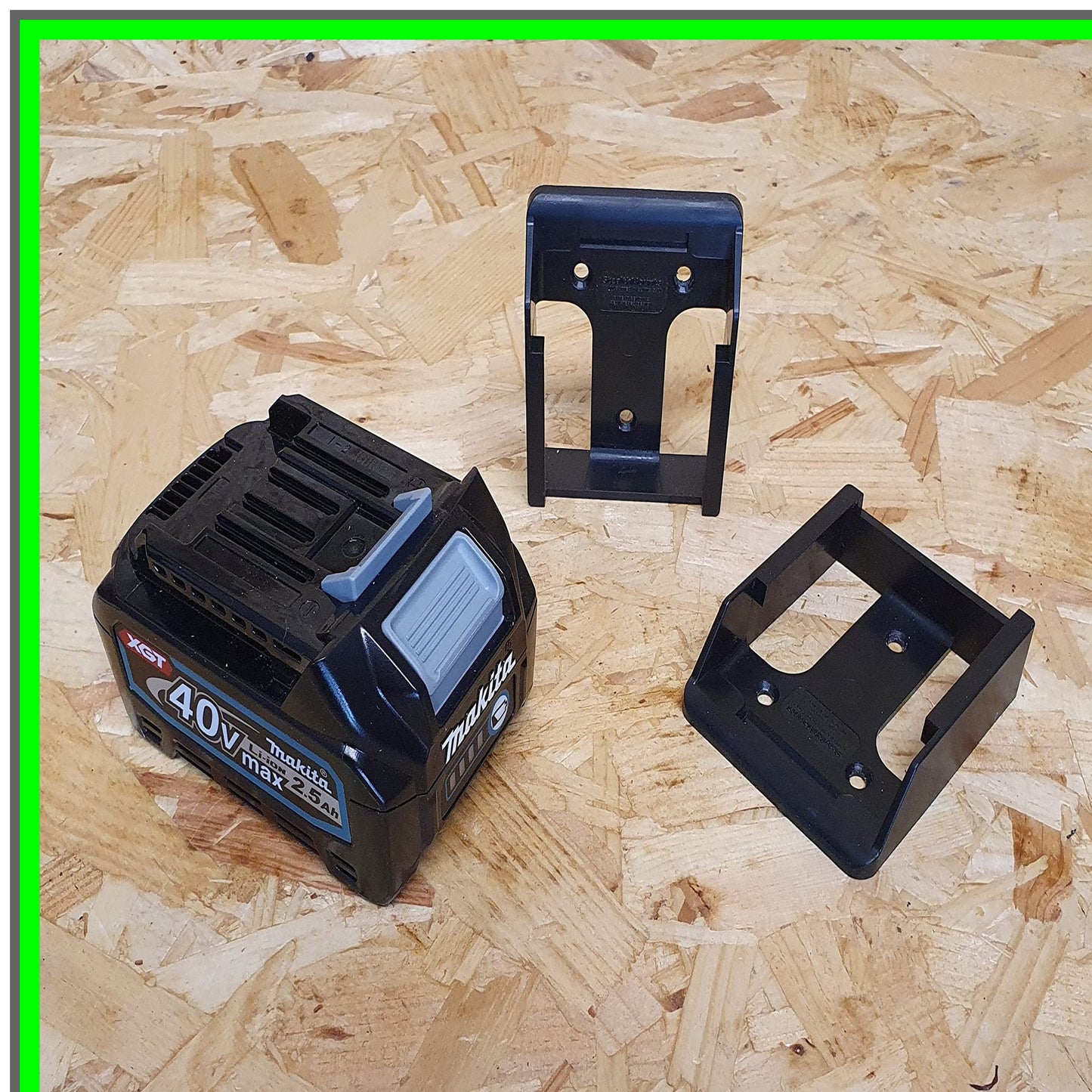 Efficient 40V Battery Holder Set for Makita - Wall Mount Storage Solution