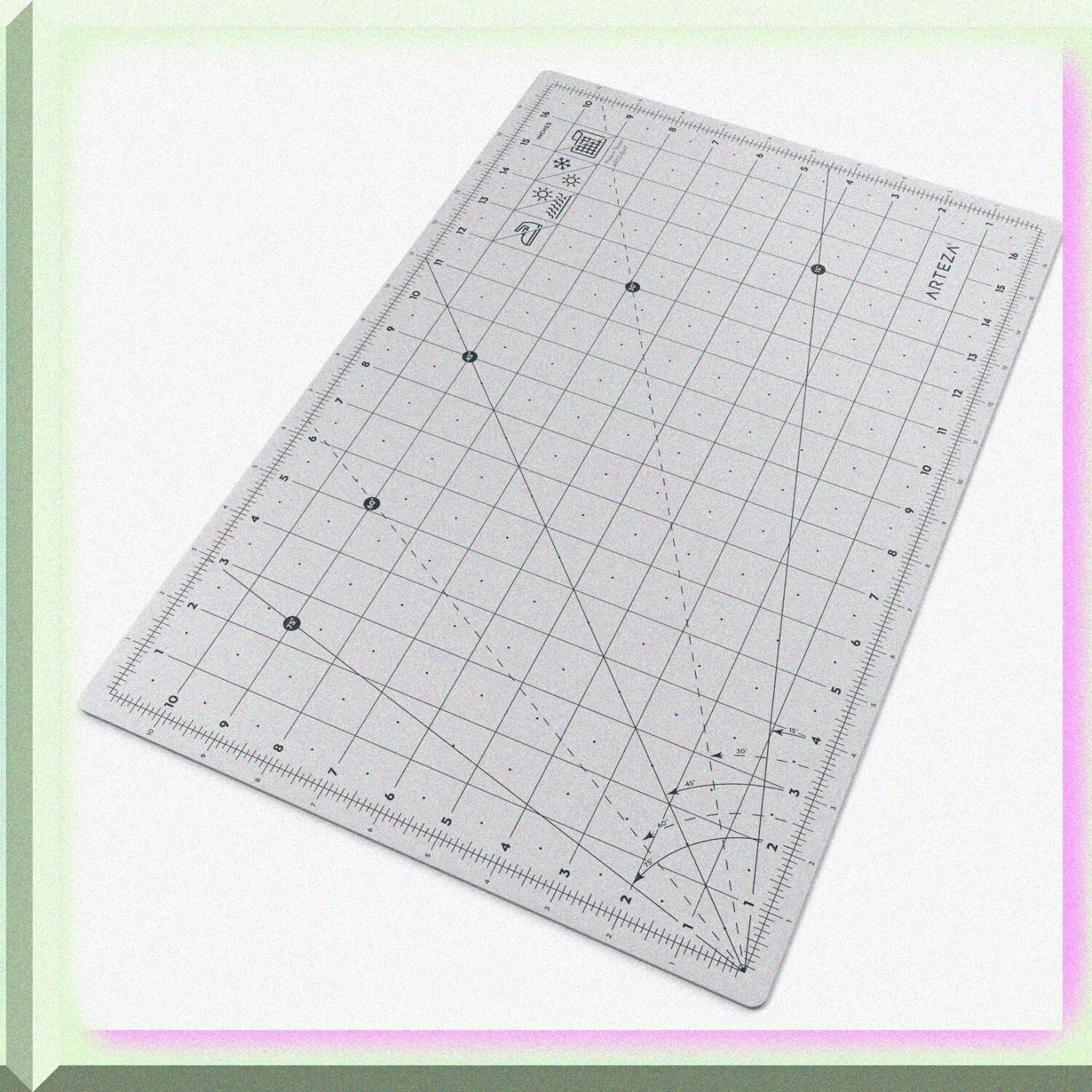 Self Healing Rotary Cutting Mat 12"x18" with Grid