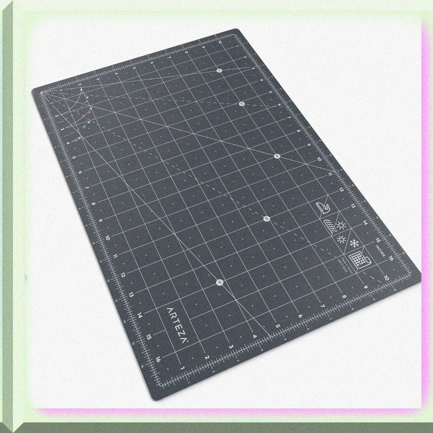 Self Healing Rotary Cutting Mat 12"x18" with Grid