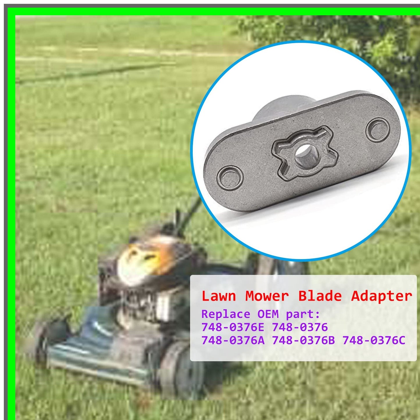 Lawn Mower Blade Adapter for MTD Troy-Bilt Ryobi Yard Machines