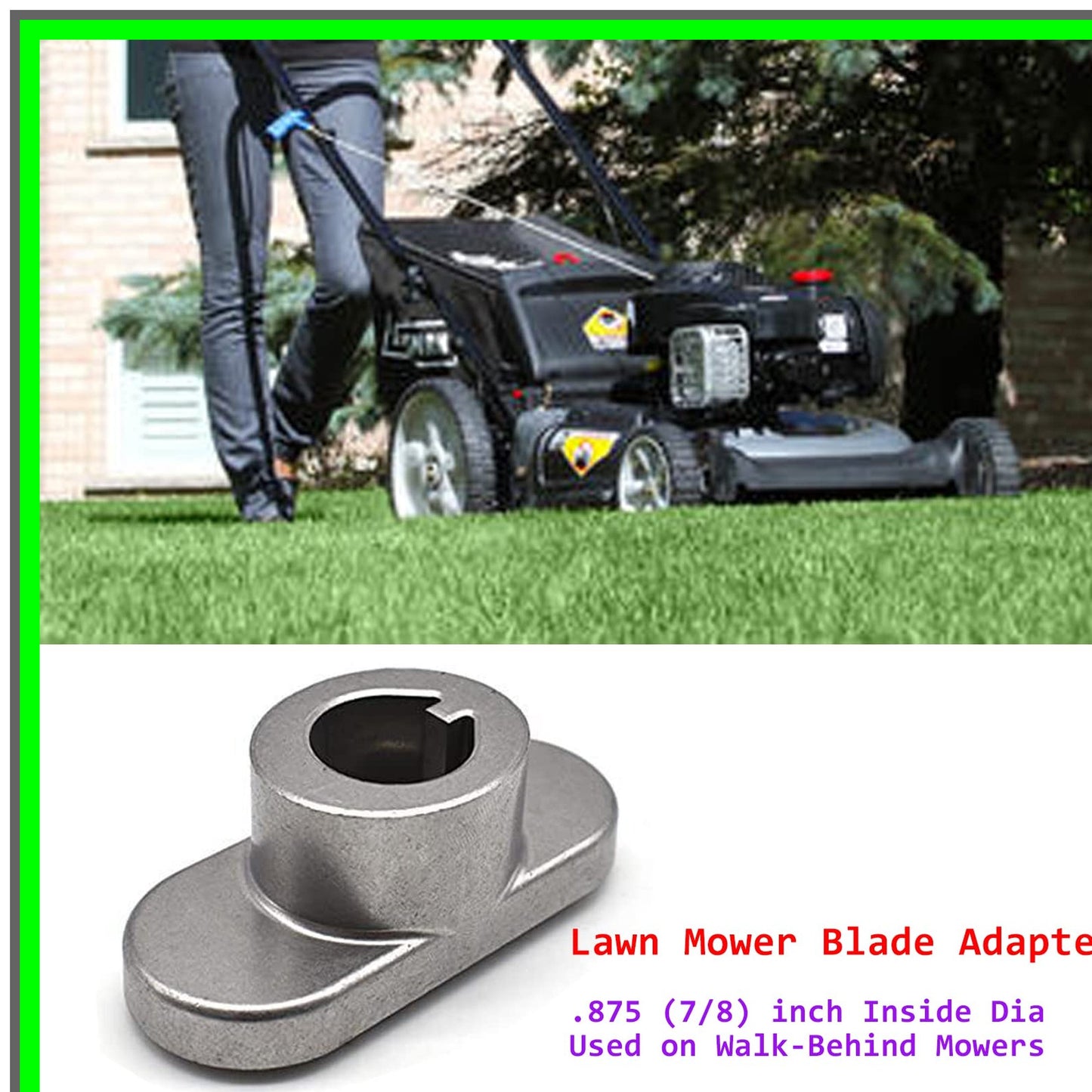 Lawn Mower Blade Adapter for MTD Troy-Bilt Ryobi Yard Machines