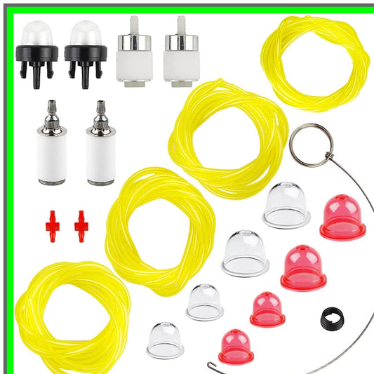 Fuel Line Primer Bulb and Filter Kit for 2 Cycle Small Engine Tools