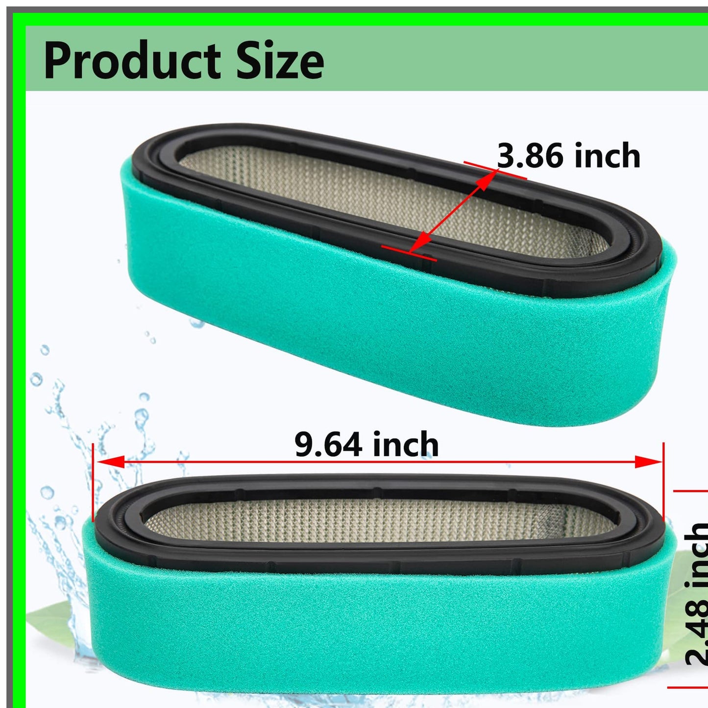 Briggs Stratton Compatible Air Filter and Pre Filter Set for Lawn Tractors