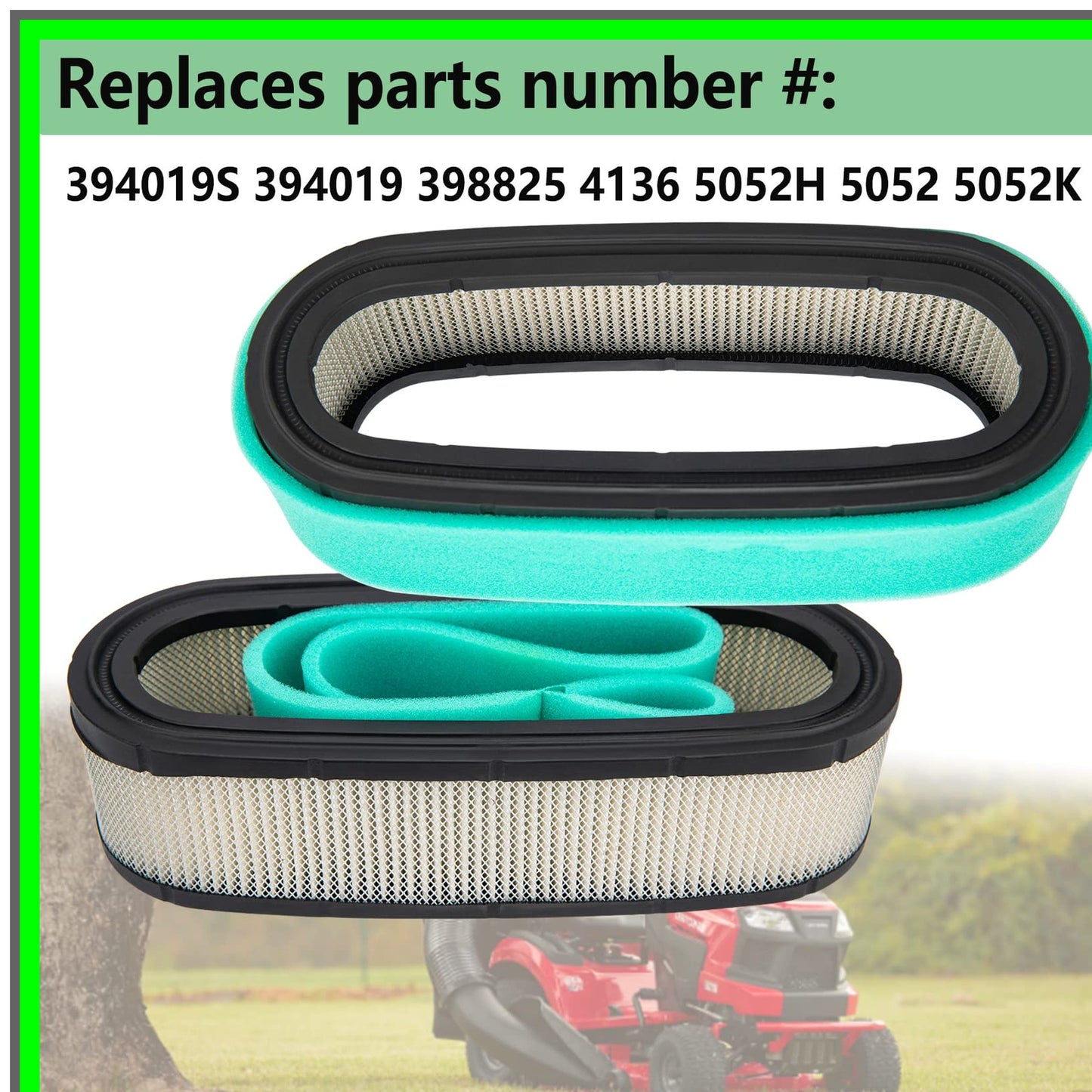 Briggs Stratton Compatible Air Filter and Pre Filter Set for Lawn Tractors