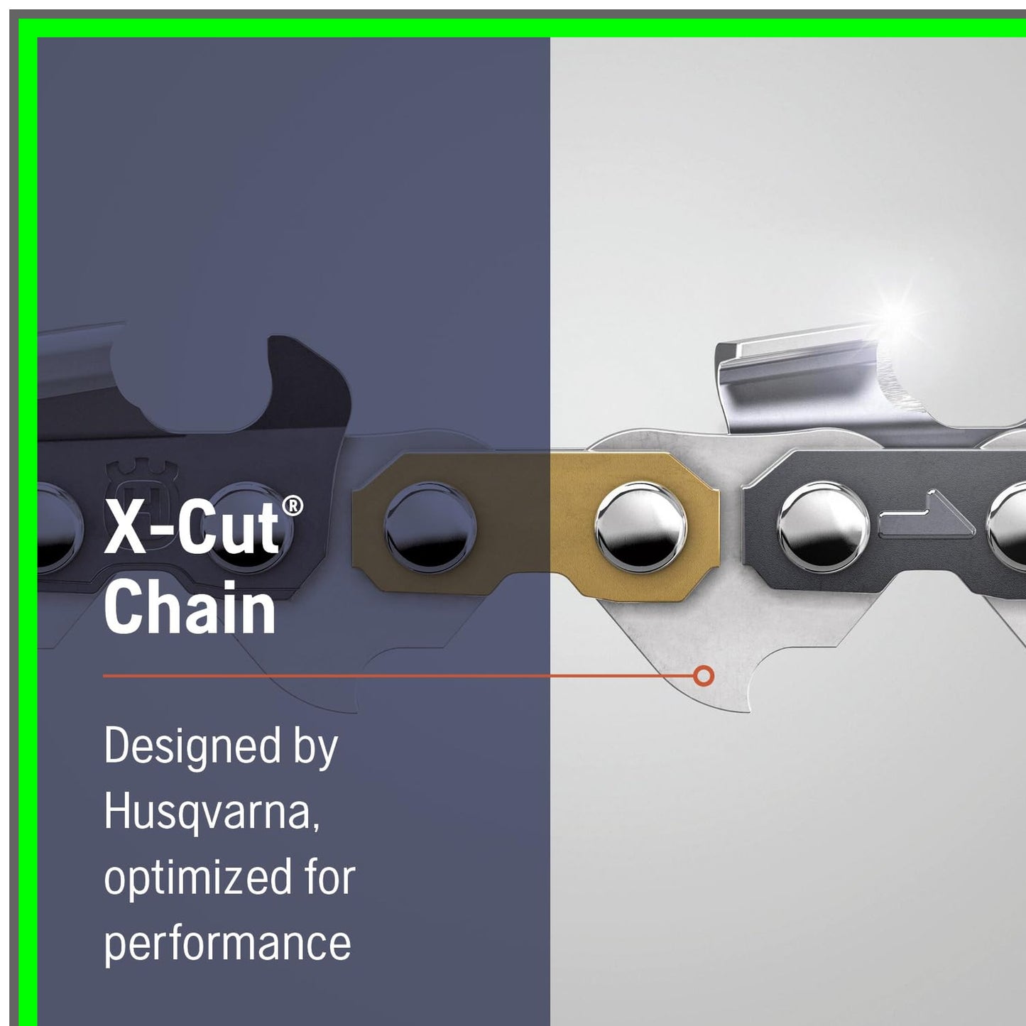 High-Performance Orange Gray Chainsaw Chain for Efficient Cutting