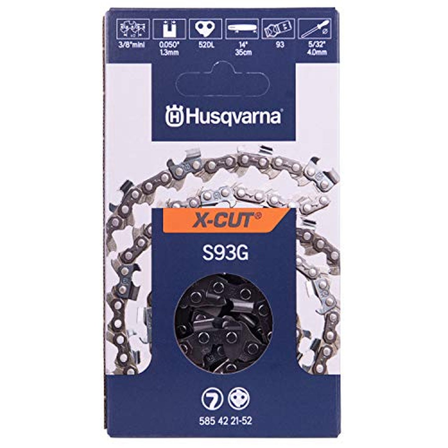 High-Performance Orange Gray Chainsaw Chain for Efficient Cutting