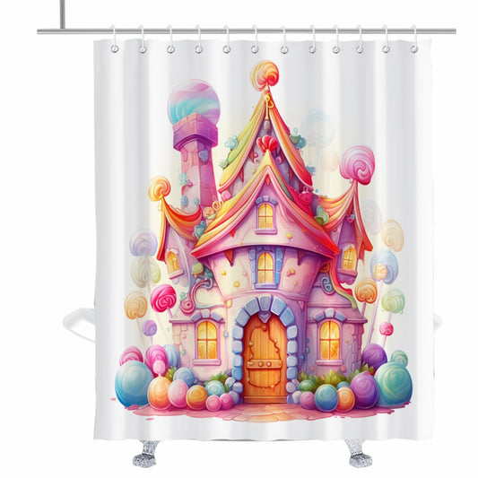 Cartoon Shower Curtain Set 72x72 inches