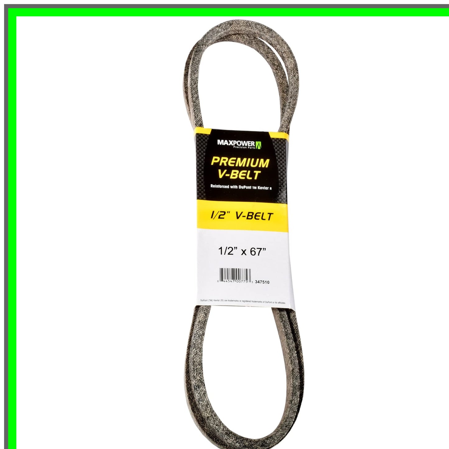 Kevlar Reinforced Heavy-Duty 1/2" x 67" Durable Belt for Tough Tasks