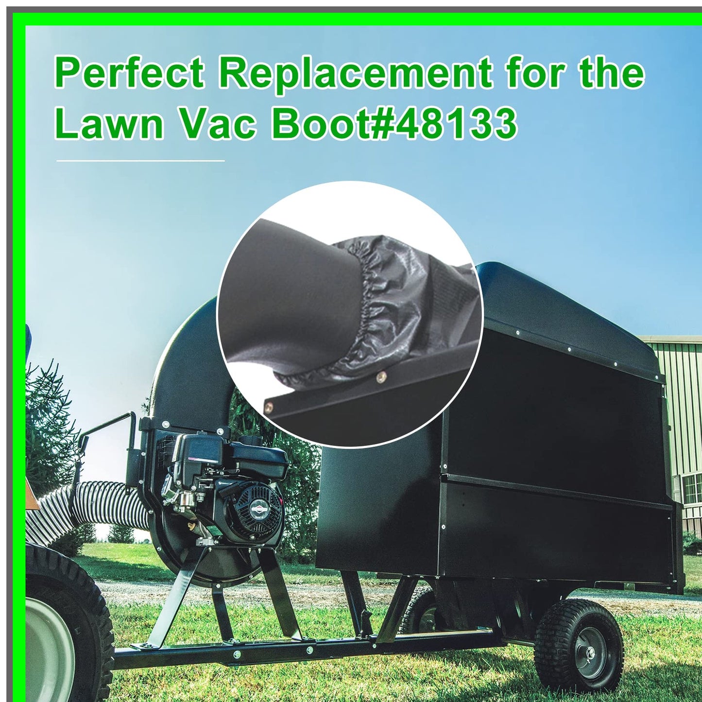 Agri-Fab Compatible Hard Top Lawn Mower Discharge Boot Replacement Part