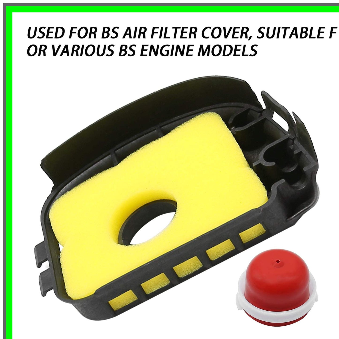 Air Cleaner Cover and Foam Filter Combo for Lawn Mower Maintenance