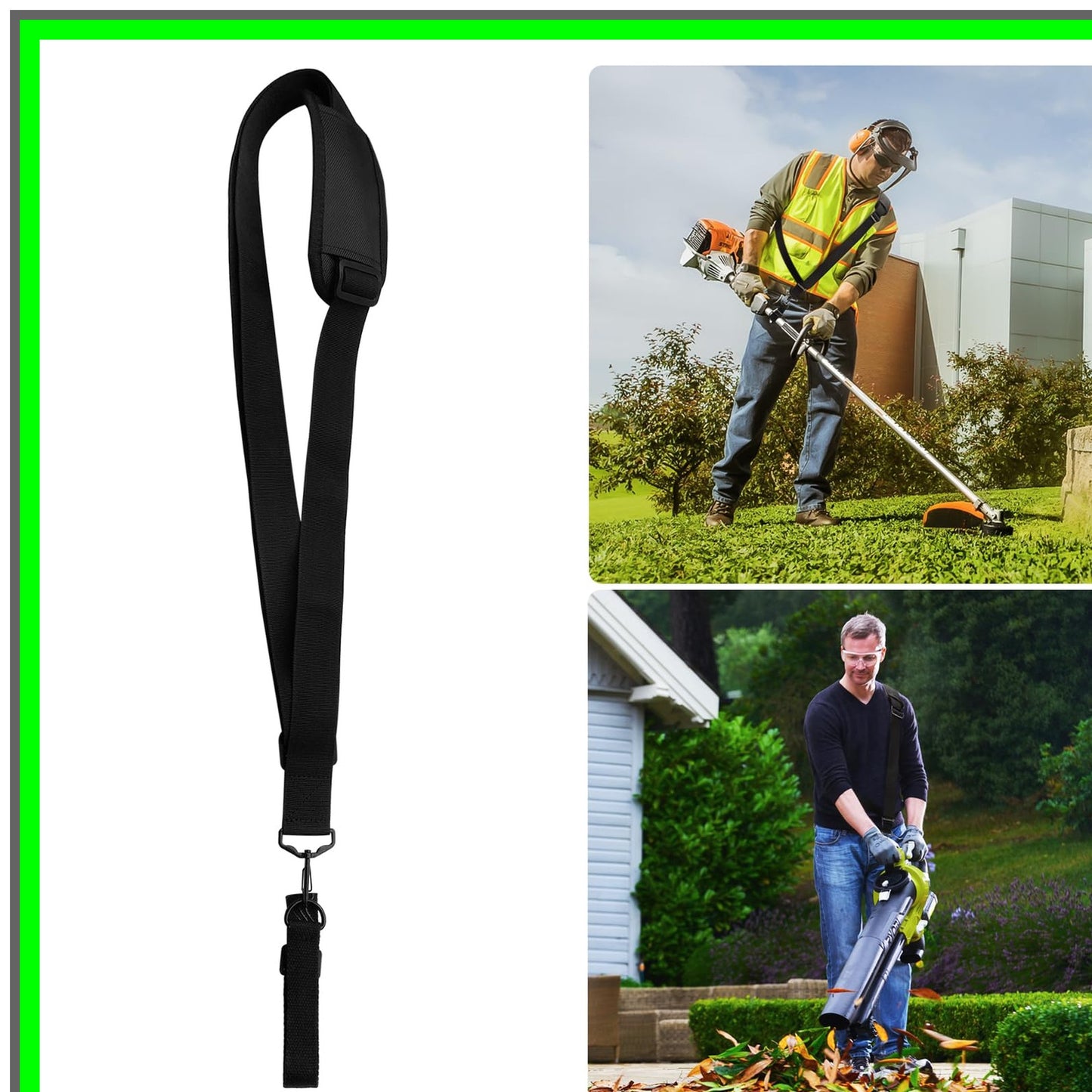 Adjustable Trimmer Shoulder Strap for Easy Release Brush Cutter Harness