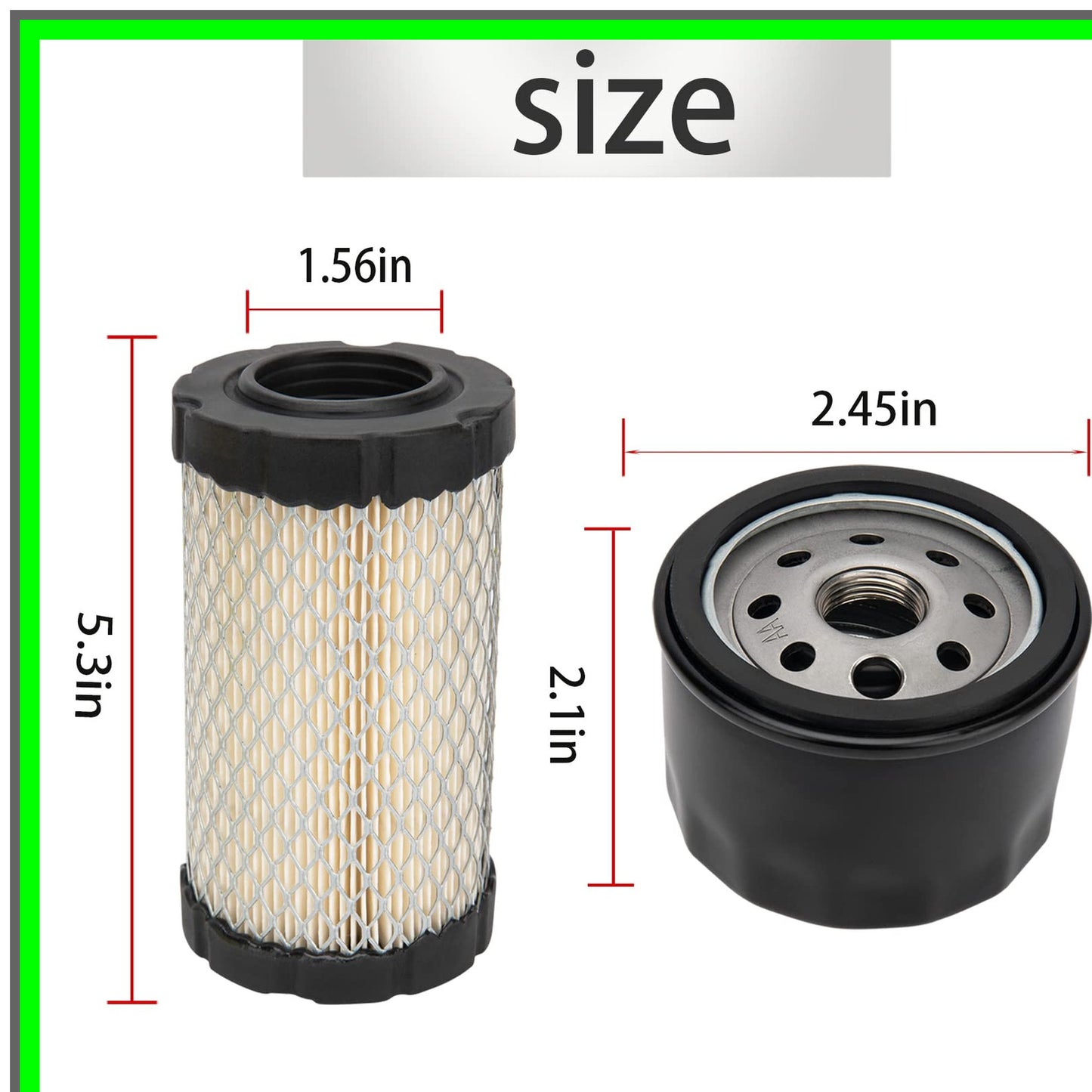 Briggs Stratton Air and Oil Filter Set for YTH Series Lawn Mowers