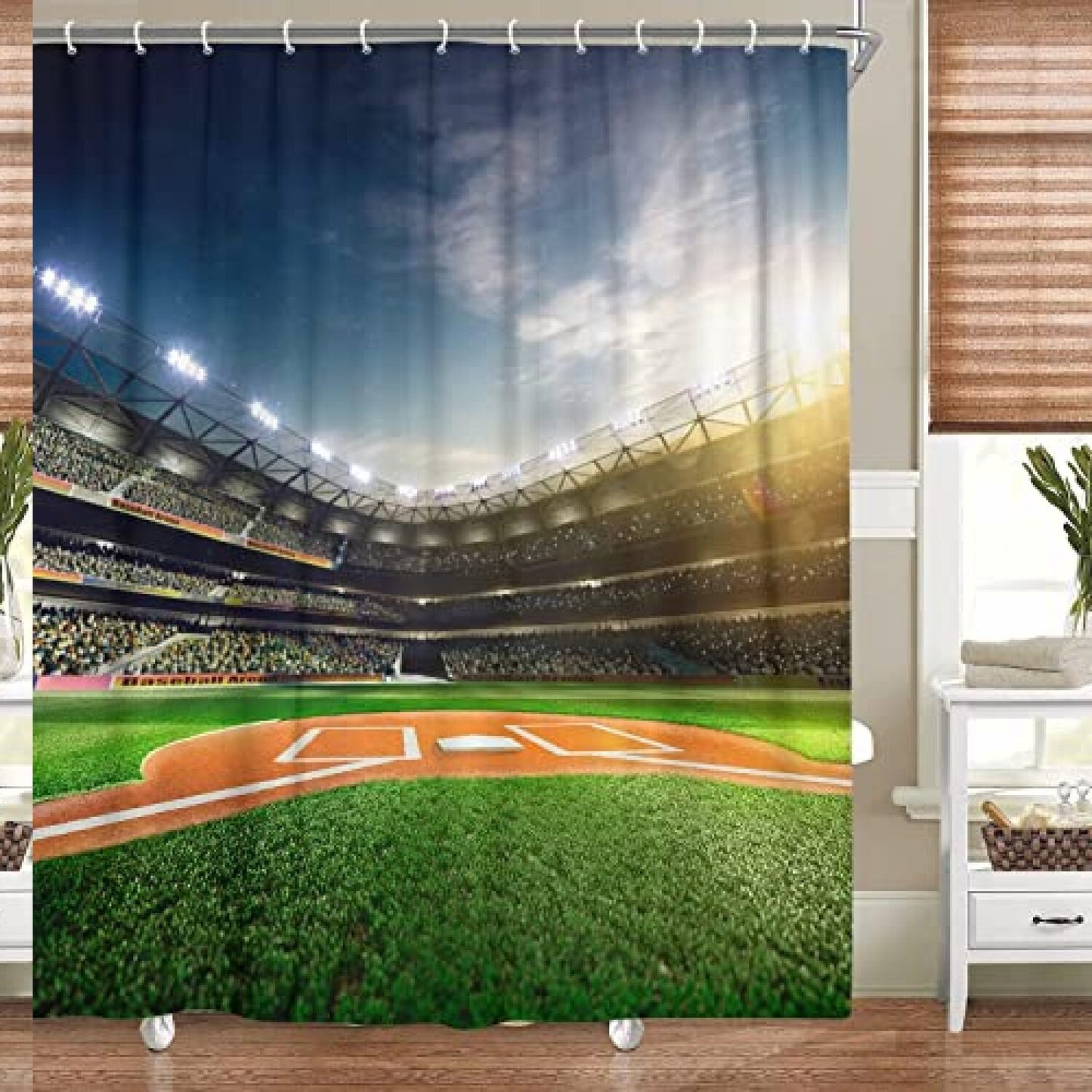 Sports Field Shower Curtain 69x70in