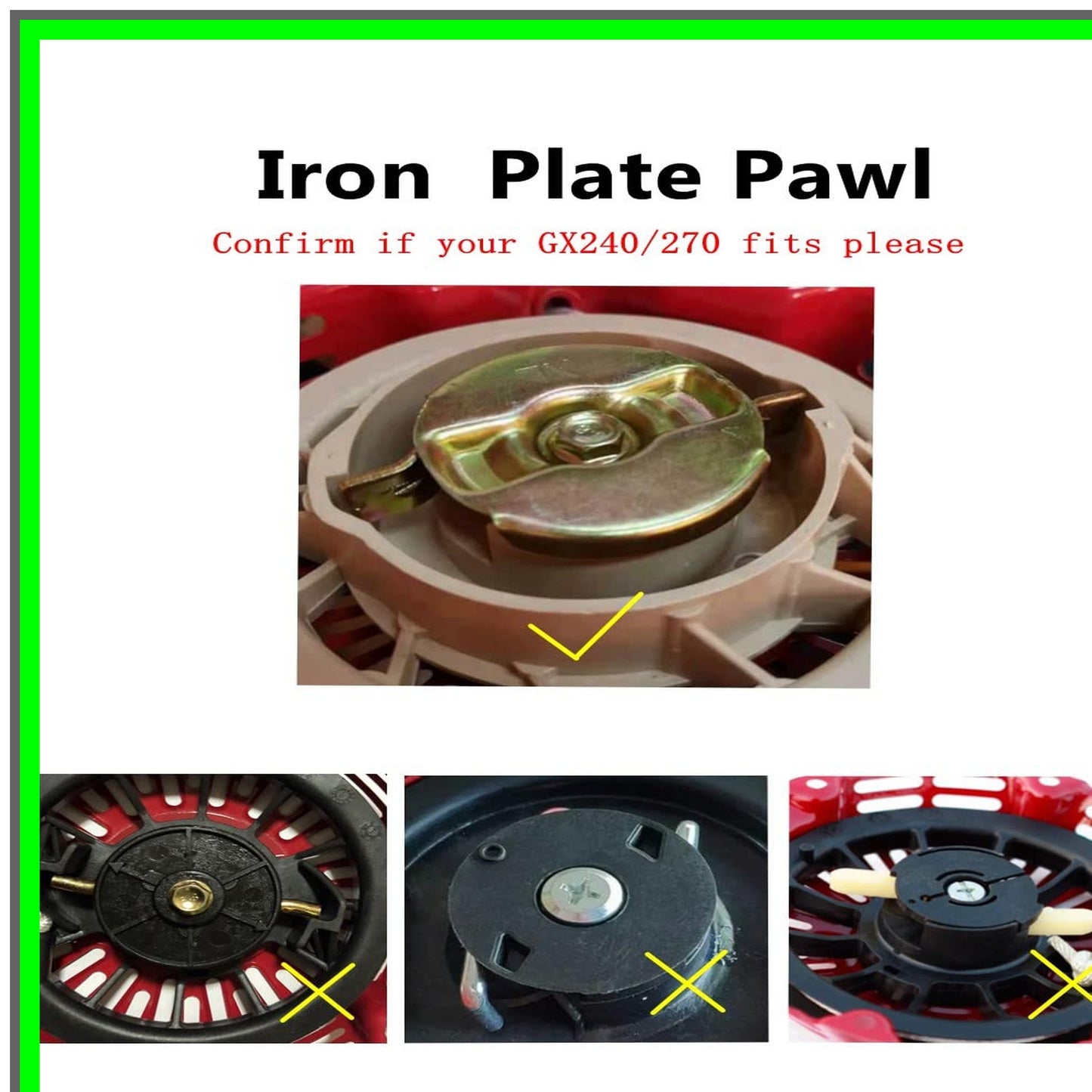 Honda GX240 Pull Start Assembly Recoil Starter for Predator 301 cc Engine