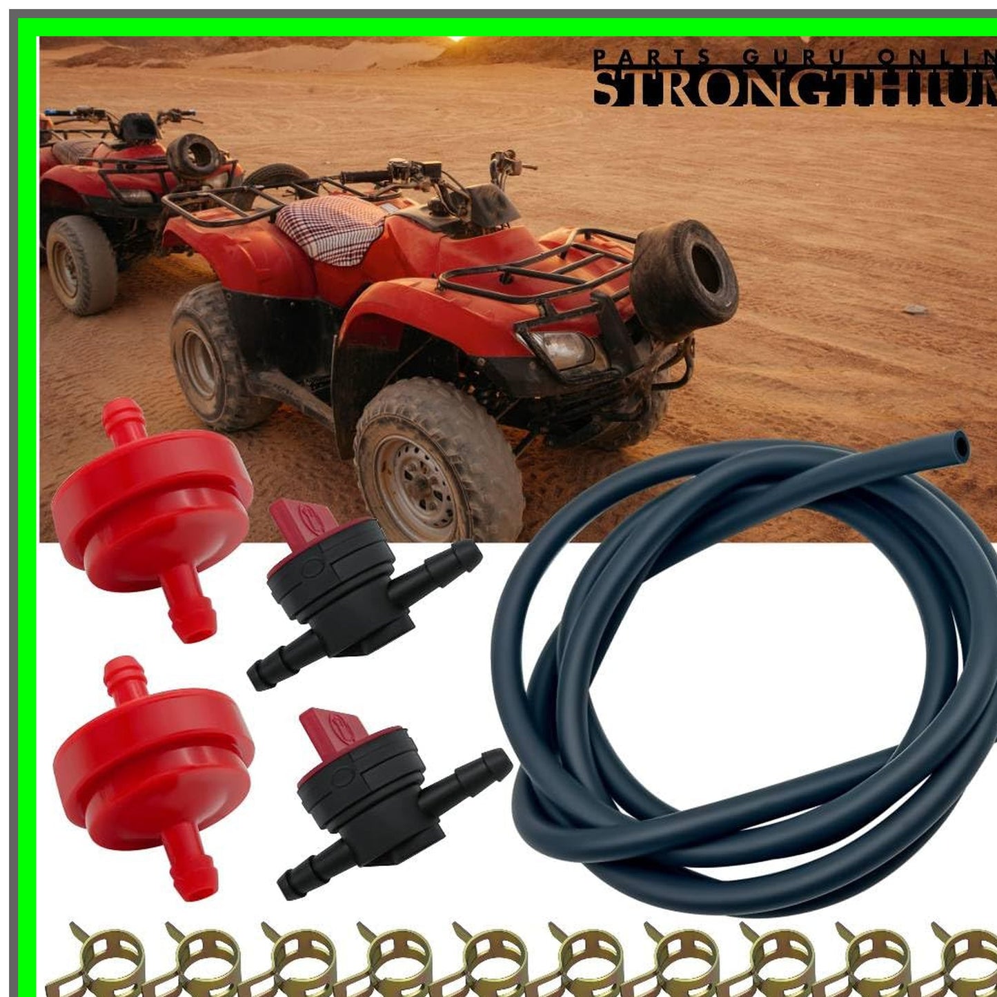 Briggs Stratton 1/4 Fuel Line Hose Kit with Clamps and Filters