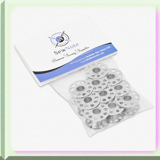10 Pack Metal Bobbins CL 15 for Sewing Machines