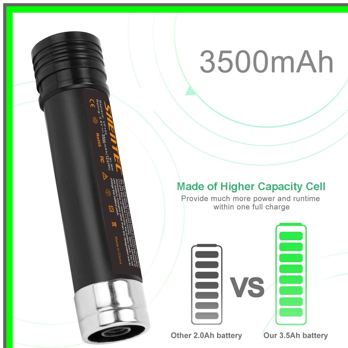 Versapak Compatible 3.5Ah Ni-MH Replacement Battery 2 Pack for Power Tools